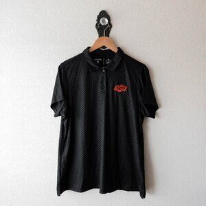 Antigua OSU Women’s Size XL Black Polo Shirt Oklahoma State University